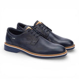 Claret - Scarpe Derby stringate da uomo in pelle blu