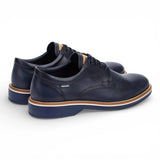 Claret - Scarpe Derby stringate da uomo in pelle blu