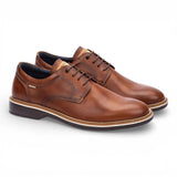 Claret - Scarpe Derby stringate da uomo in pelle marrone