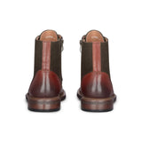 Clifford - Stivaletti brogue in pelle marrone kaki da uomo