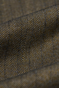 Abito da uomo in tweed a spina di pesce verde oliva, 3 pezzi