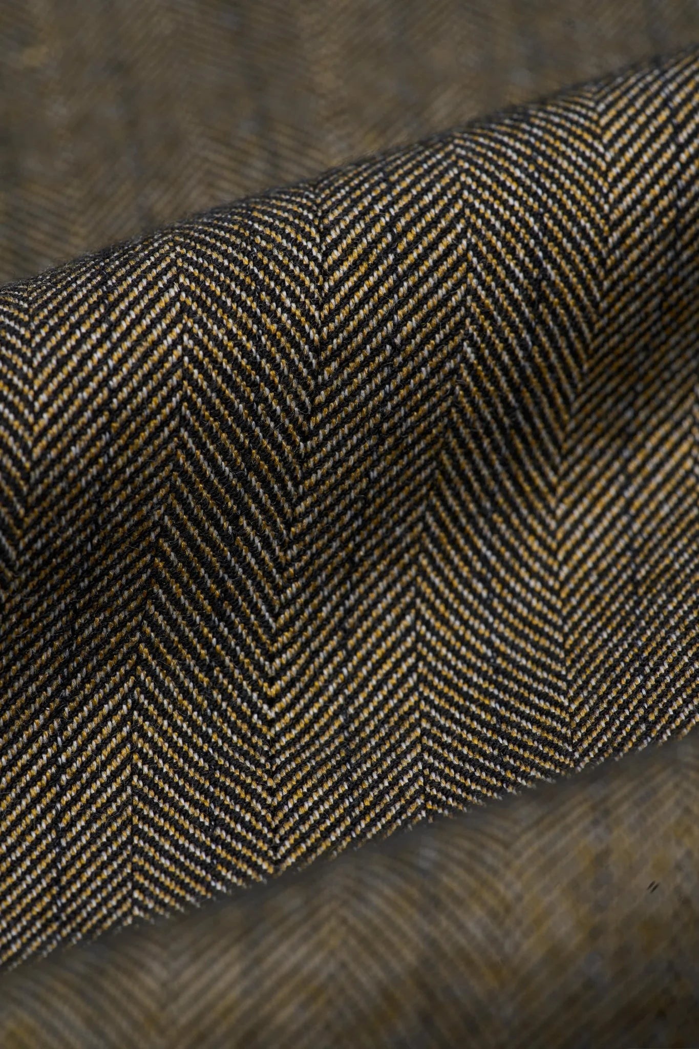 Abito da uomo in tweed a spina di pesce verde oliva, 3 pezzi