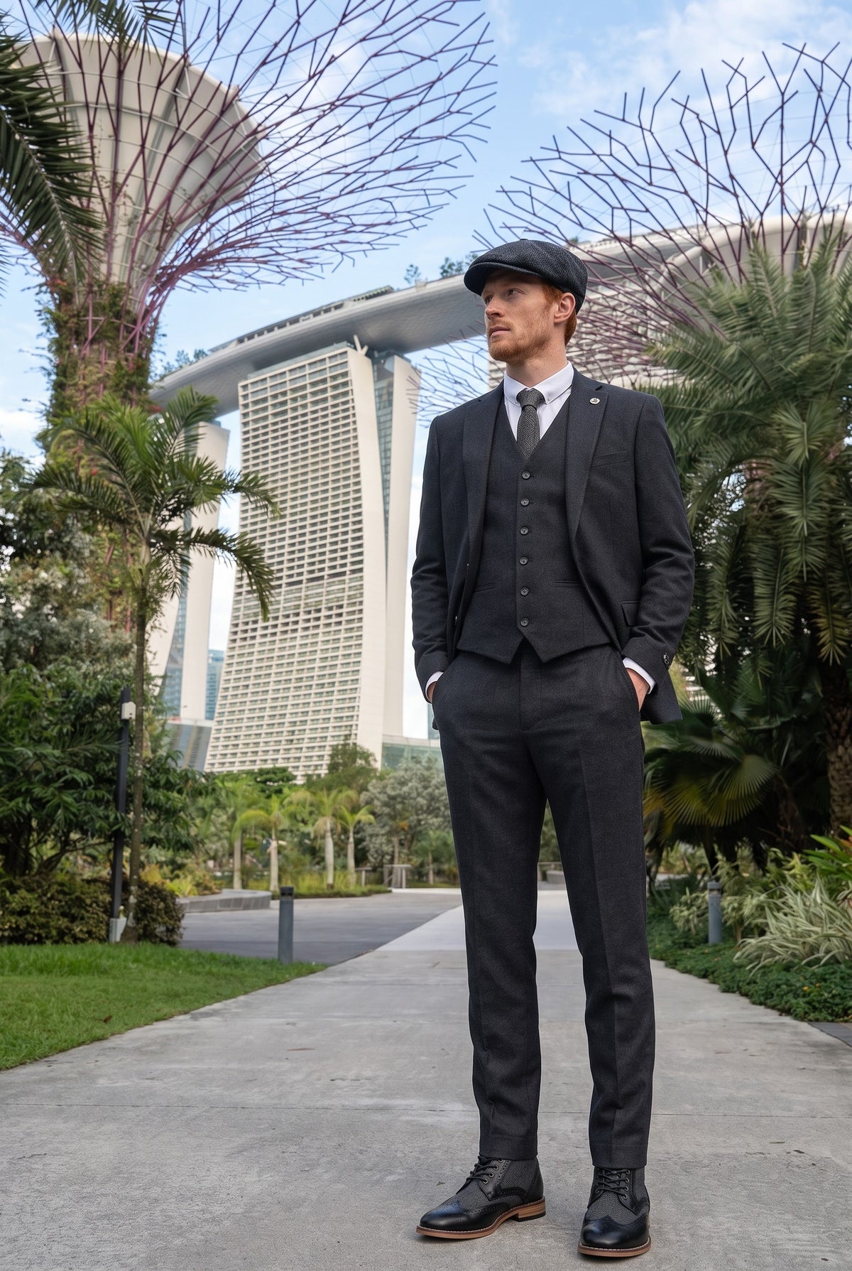 Look #883 styled with Abito da uomo nero vintage anni '20