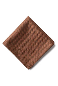 Set regalo con cravatta marrone con collo a diamante, fazzoletto da taschino, gemelli, spilla, cravatta per camicia in raso