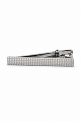 Set regalo con cravatta marrone con collo a diamante, fazzoletto da taschino, gemelli, spilla, cravatta per camicia in raso