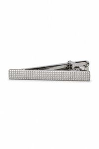 Set regalo con cravatta marrone con collo a diamante, fazzoletto da taschino, gemelli, spilla, cravatta per camicia in raso