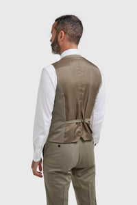 Donatella - Gilet da uomo verde salvia, vestibilità sartoriale