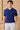 Polo da uomo a coste blu navy