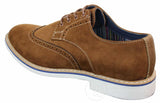Elong EL0635 - Mens Smart Casual Suede Nubuck Leather Brogues