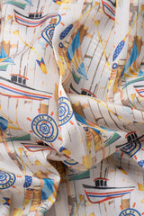 Abito da uomo beige a quadri blu navy