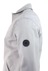 Mens Mid Length Overcoat Jacket Light Weight Smart Casual Beige Stone  Mac