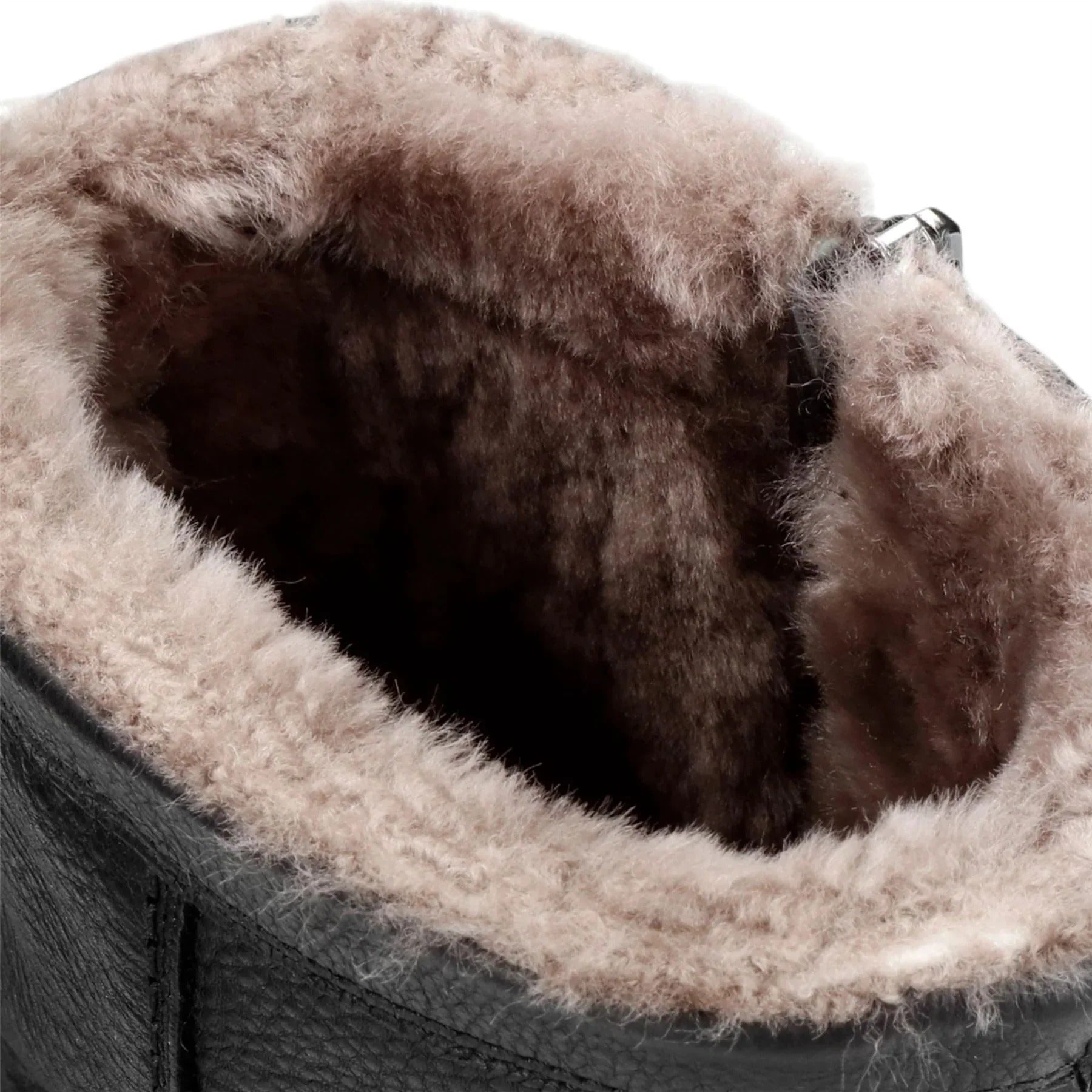 Fedro Igloo C3 - Stivali alla caviglia da uomo in pelle nera impermeabile