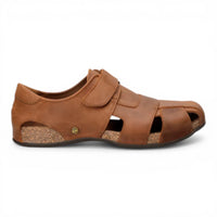 Sandali da uomo Fletcher Basics C5 in pelle marrone corteccia