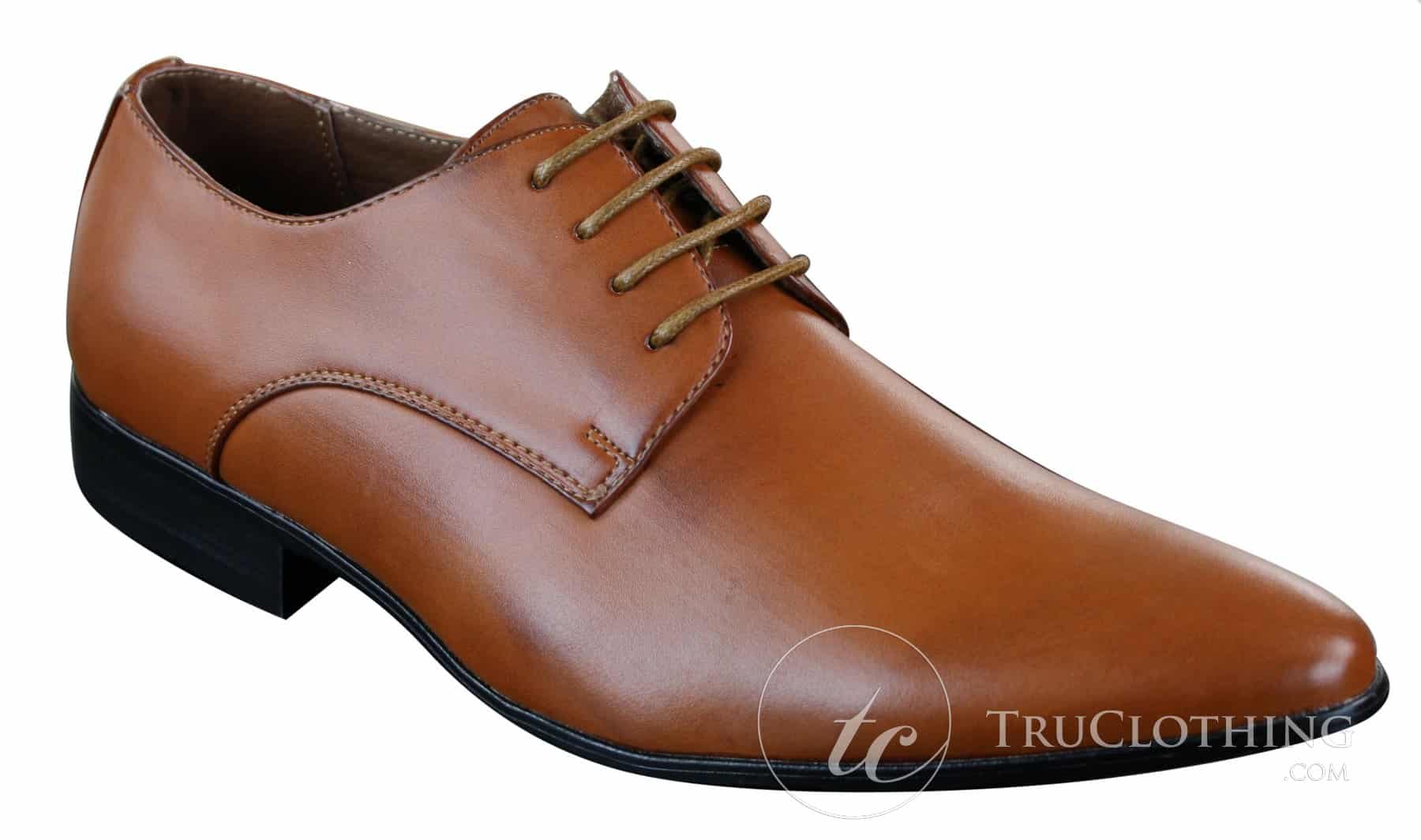 Galax GH2019 - Mens Smart Casual Formal Laced Pointed Leather Shoes Wedding Prom Office Classic