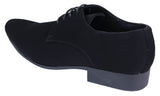 Mens Black Nubuck PU Suede Shoes