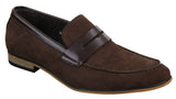 Mens Suede Slip On Loafers Moccasins Smart Casual Italian Designer Shoes