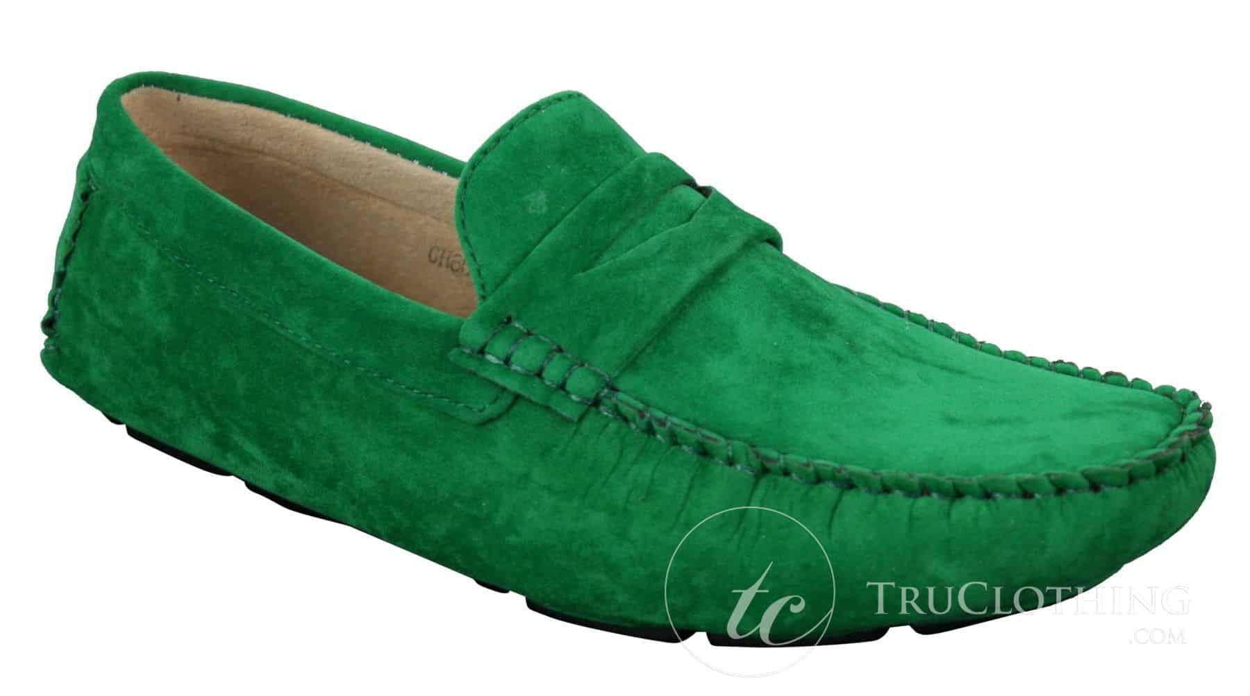 Mens Slip On Suede Leather Shoes Moccasin Loafers Smart Casual Brown Beige