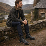 Glasgow GTX C3 - Stivali alla caviglia da uomo in pelle nera impermeabile