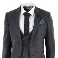 Grey Tweed 3 Piece Suit
