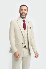 Hampton - Abito da uomo a tre pezzi beige