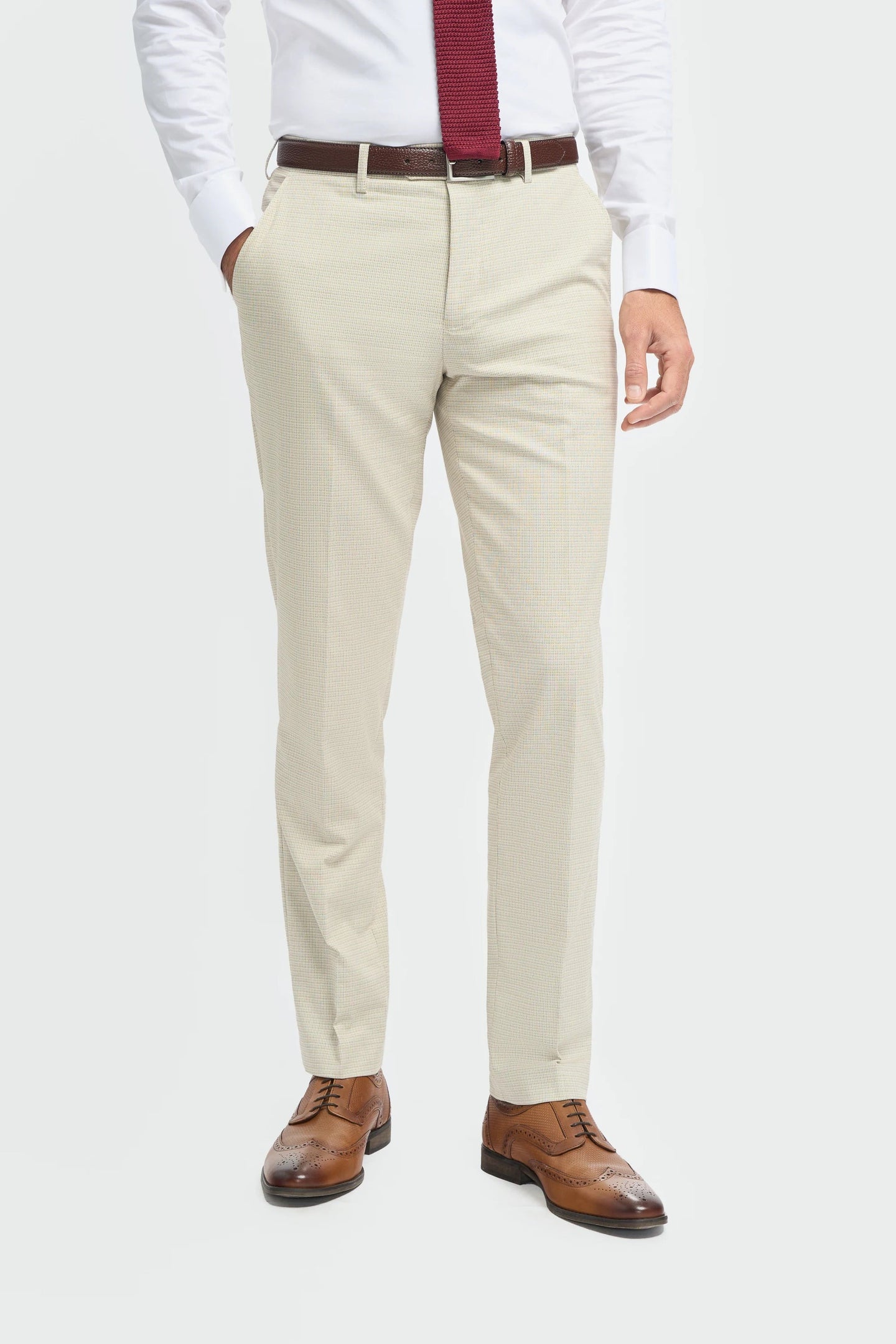 Hampton - Pantaloni beige da uomo