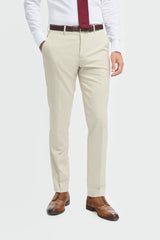 Hampton - Pantaloni beige da uomo
