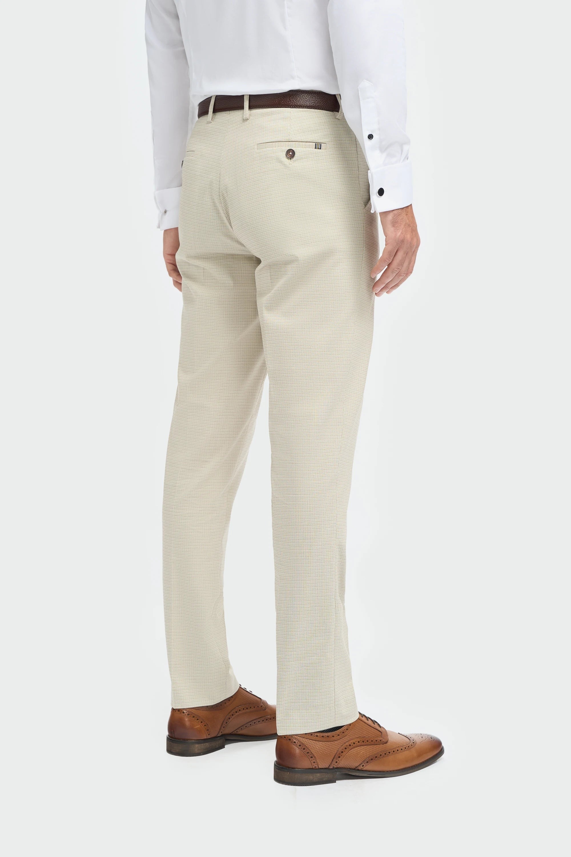 Hampton - Pantaloni beige da uomo