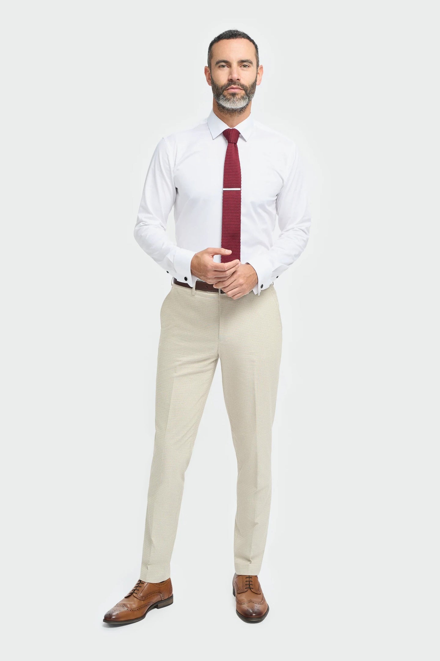 Hampton - Pantaloni beige da uomo