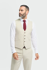 Hampton - Gilet da uomo beige
