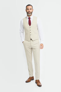 Hampton - Gilet da uomo beige