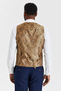 Abito in tweed Harris Brown con pantaloni blu navy Mayfair a contrasto