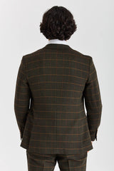 Harris - Abito da uomo a tre pezzi in tweed di misto lana verde