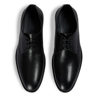 Henley - Scarpe Derby classiche da uomo nere con punta liscia