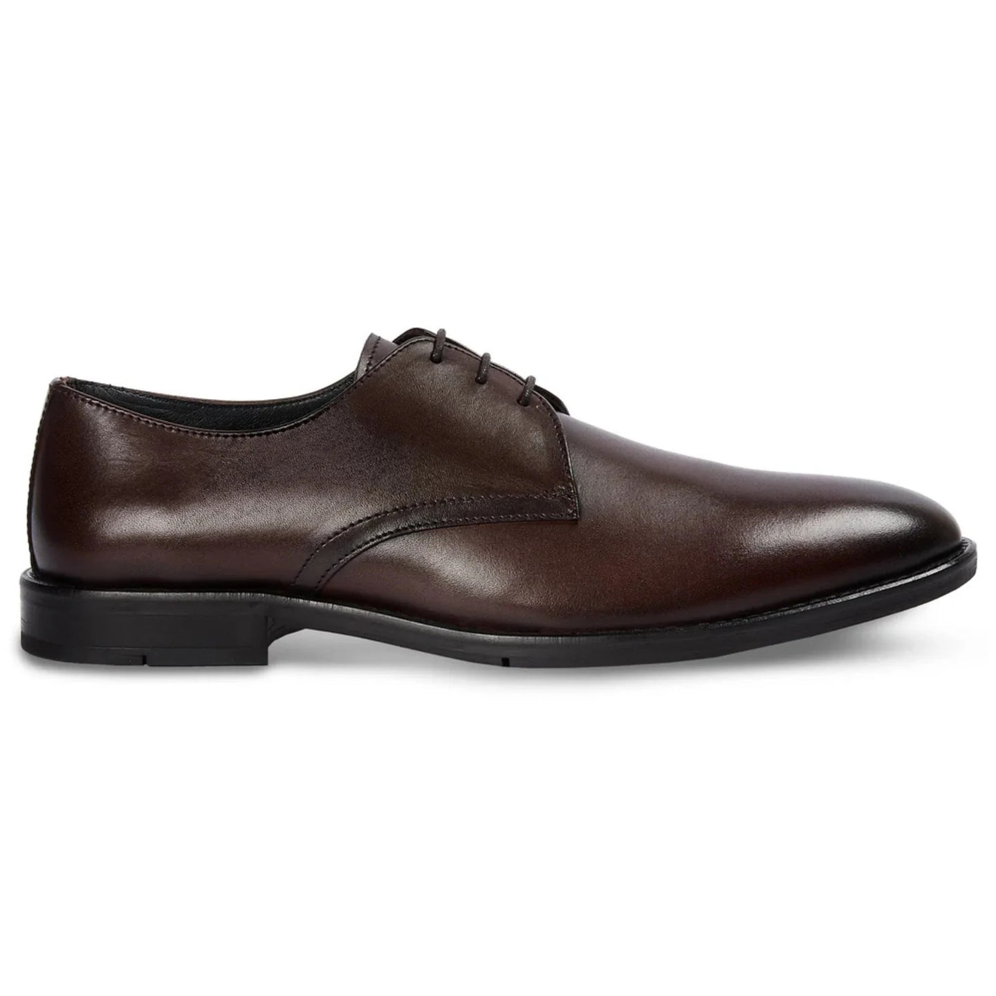 Henley - Scarpe Derby classiche da uomo marroni con punta liscia