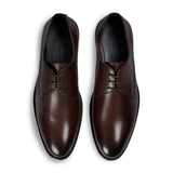 Henley - Scarpe Derby classiche da uomo marroni con punta liscia