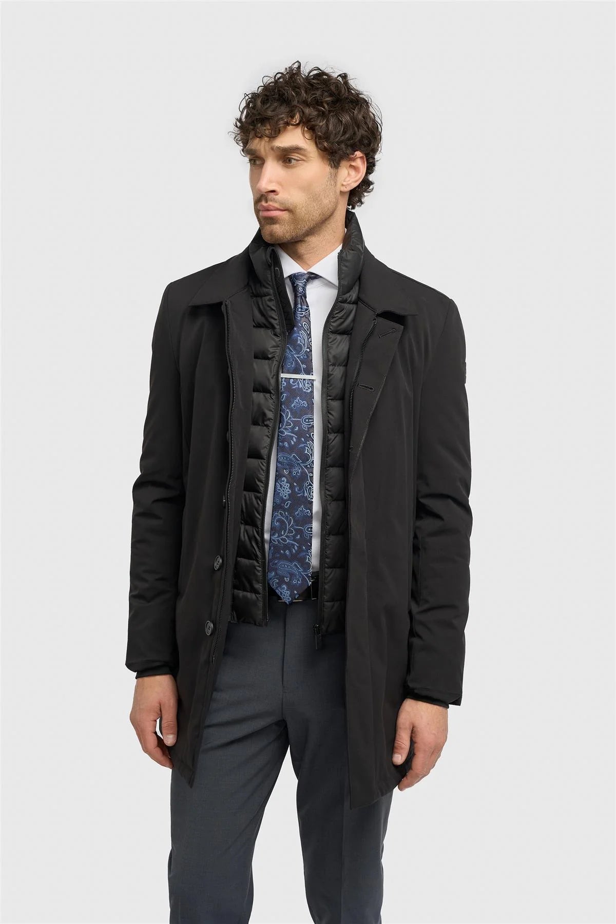 Heston - Cappotto imbottito casual leggero da uomo
