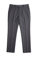 Hobbs - Pantaloni da uomo a quadri grigi, stile vintage retrò, eleganti, da sposa