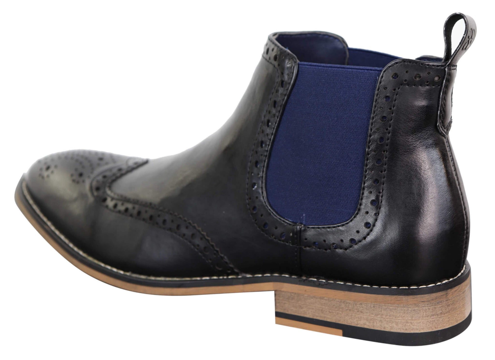 Mens Black or Brown Slip-on Chealse Boots - Cavani Hound
