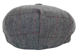 Mens Tweed Check Peaky Blinders Cap
