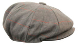 Mens Tweed Check Peaky Blinders Cap