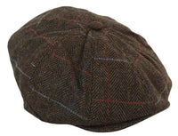 Men's Tweed 8 Panel Newsboy Hat