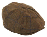 Men's Tweed 8 Panel Newsboy Hat