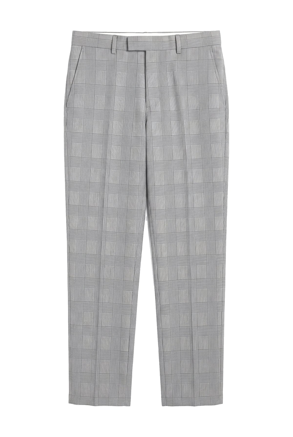 Hugo - Pantaloni grigi a quadri da uomo