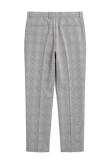 Hugo - Pantaloni grigi a quadri da uomo