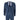 IM40 - Abito da uomo a tre pezzi in tweed a spina di pesce blu navy