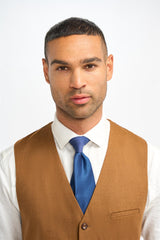 James - Gilet da uomo in lana color cammello