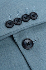 James - Blazer da uomo azzurro testurizzato
