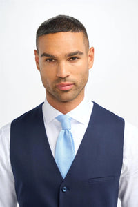 James - Gilet in lana blu navy da uomo