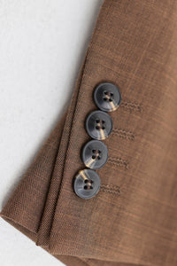 Abito da uomo James, 3 pezzi, marrone chiaro, vestibilità classica