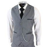 James Men's 3-Piece Grey Classic Fit Suit